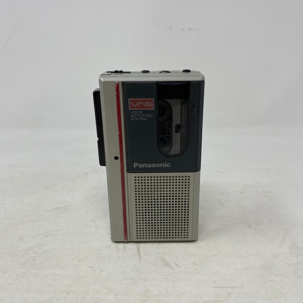 Panasonic RN-185 Microcassette Recorder Voice Activated System VAS Silver Japan